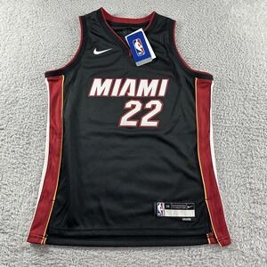 Jimmy Butler #22 Jersey Miami Heat Youth Medium 10/12 Black Nike NBA Dri Fit NWT